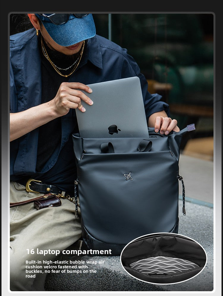 GYXX/Light and Shadow Planet Polar Star Backpack Men's and Women's Backpack Commuting Large Capacity Laptop School Bag
