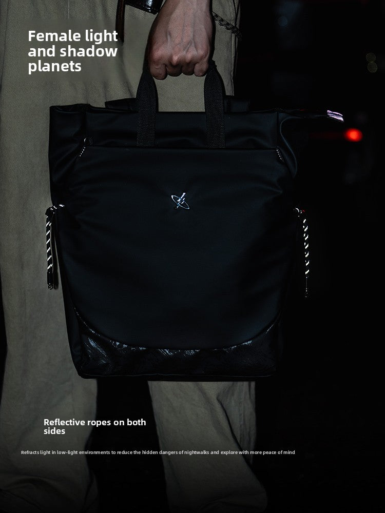 GYXX/Light and Shadow Planet Polar Star Backpack Men's and Women's Backpack Commuting Large Capacity Laptop School Bag