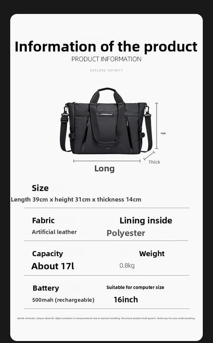 GYXX/Poseidon edge tote bag men's messenger bag shoulder bag briefcase 2025 new