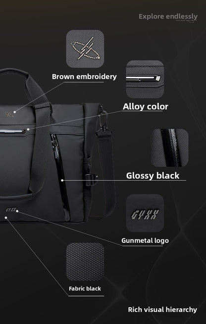 GYXX/Poseidon edge tote bag men's messenger bag shoulder bag briefcase 2025 new